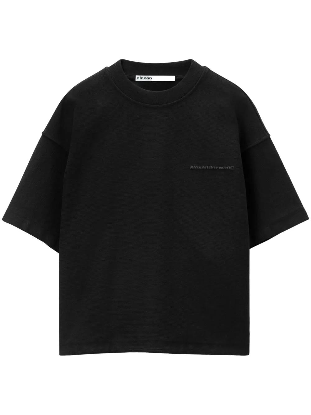 メンズ Alexander Wang パフロゴ オーバーサイズ Tシャツ