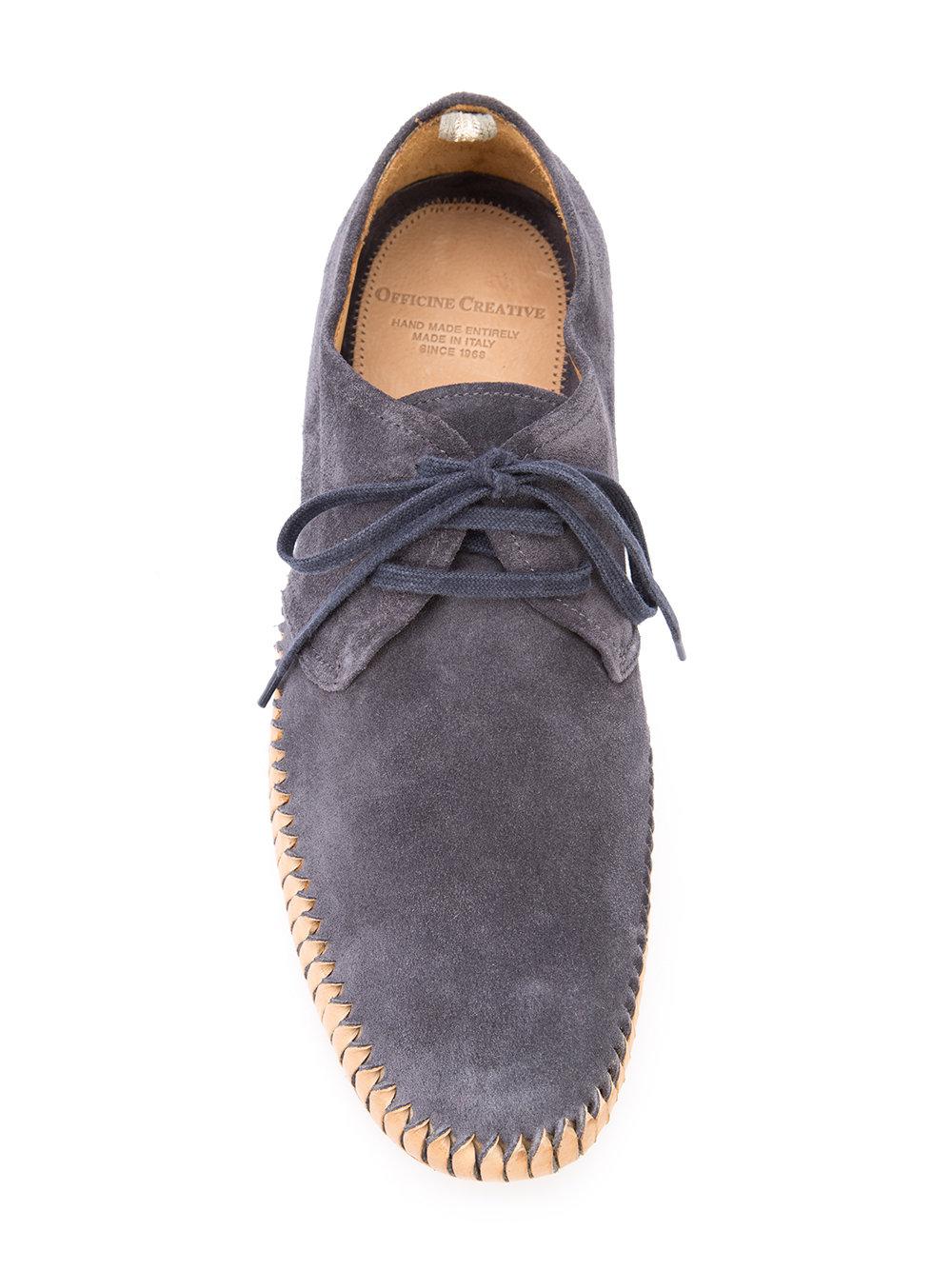 Officine Creative Leather Maurice Boat Shoes in Blue for Men - Lyst