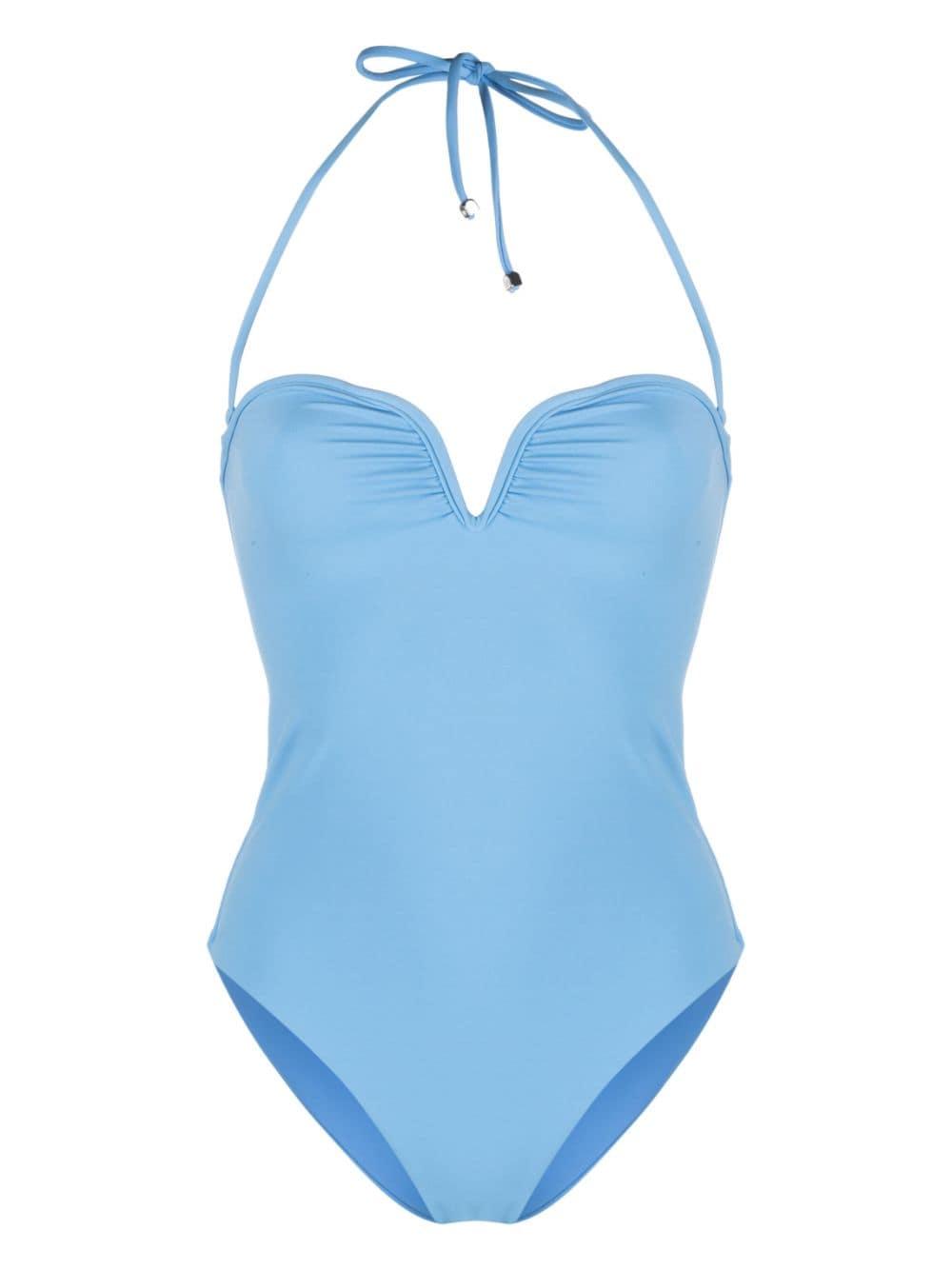 Nanushka Brissa One-piece Swimsuit in Blue | Lyst