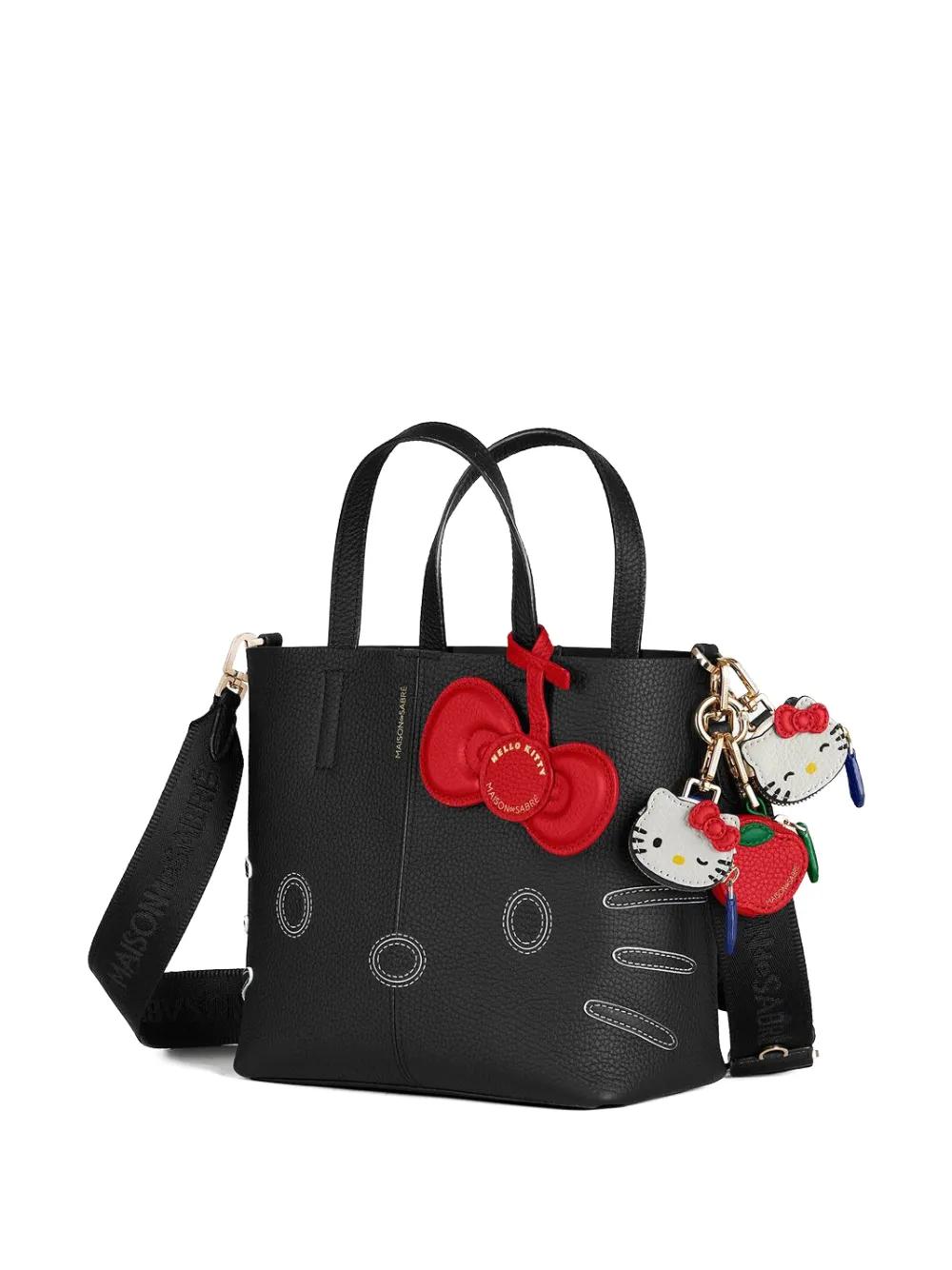 Maison De Sabre X The Sabrémoj Hello Kitty Leather Charm in White