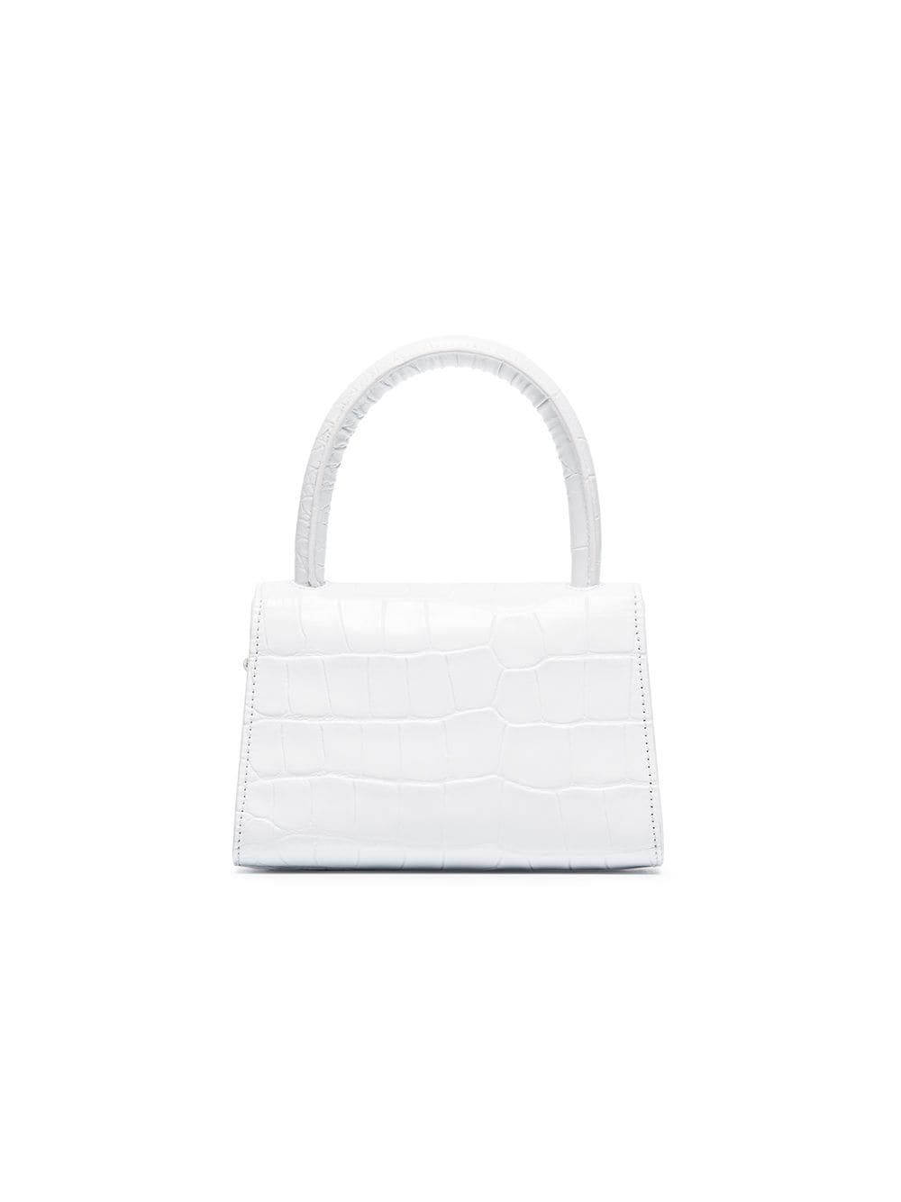 white croc cross body bag