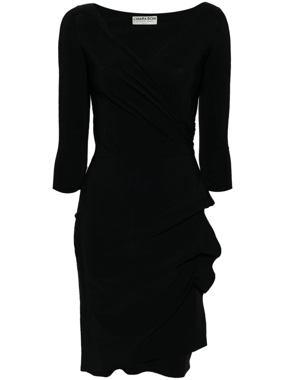 Chiara boni black and white cheap dress