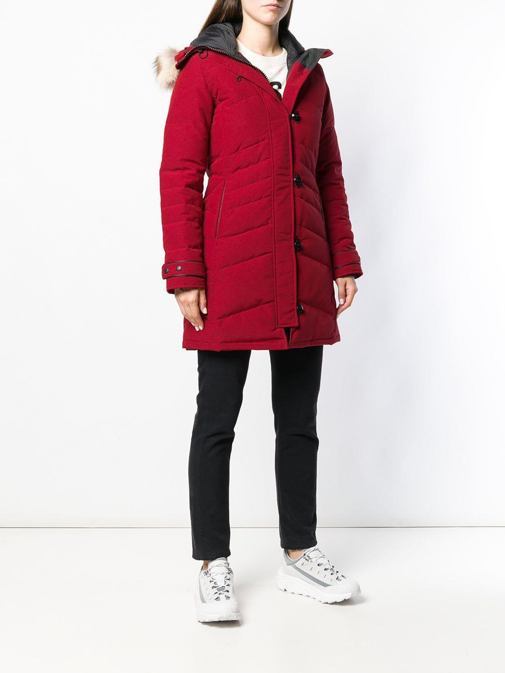 lorette parka red