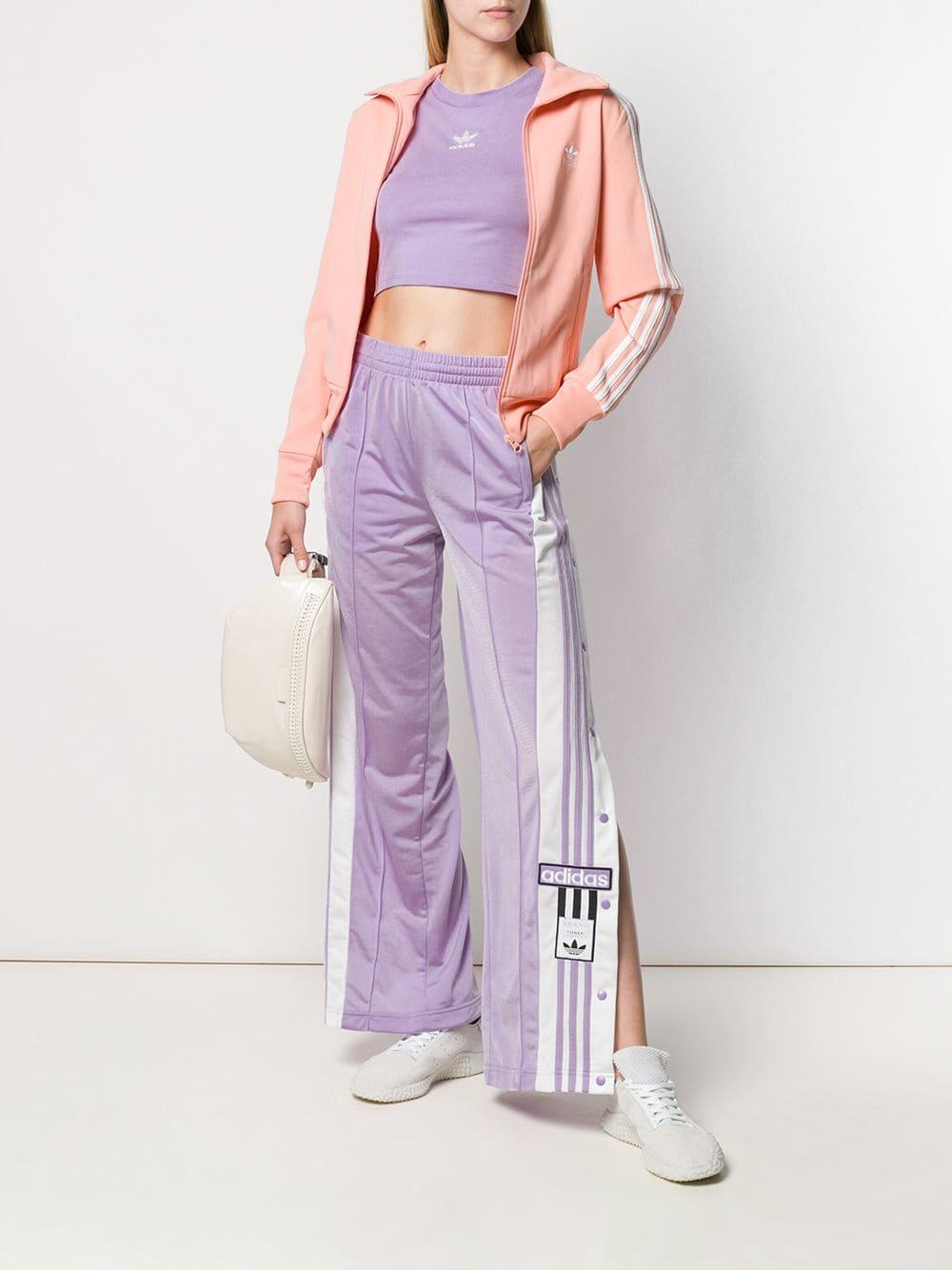 adidas lilac tracksuit