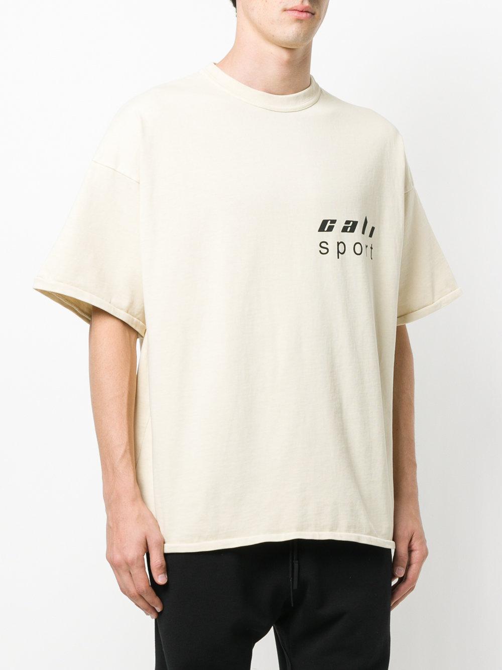 Yeezy Cotton Cali Sport T-shirt in Natural for Men - Lyst