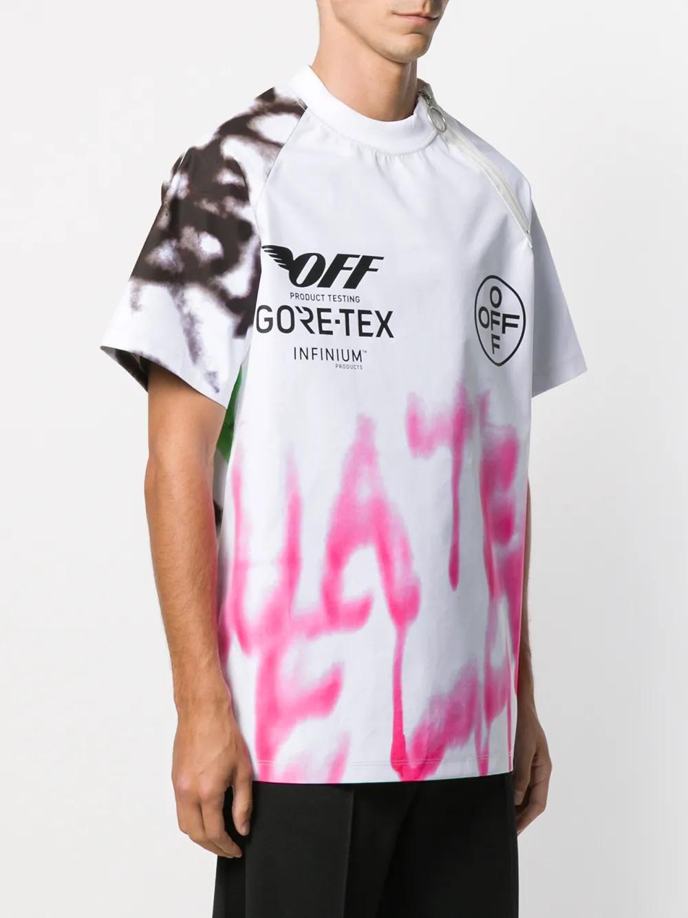 Off-White c/o Virgil Abloh Goretex Graffiti Print T-shirt in Pink
