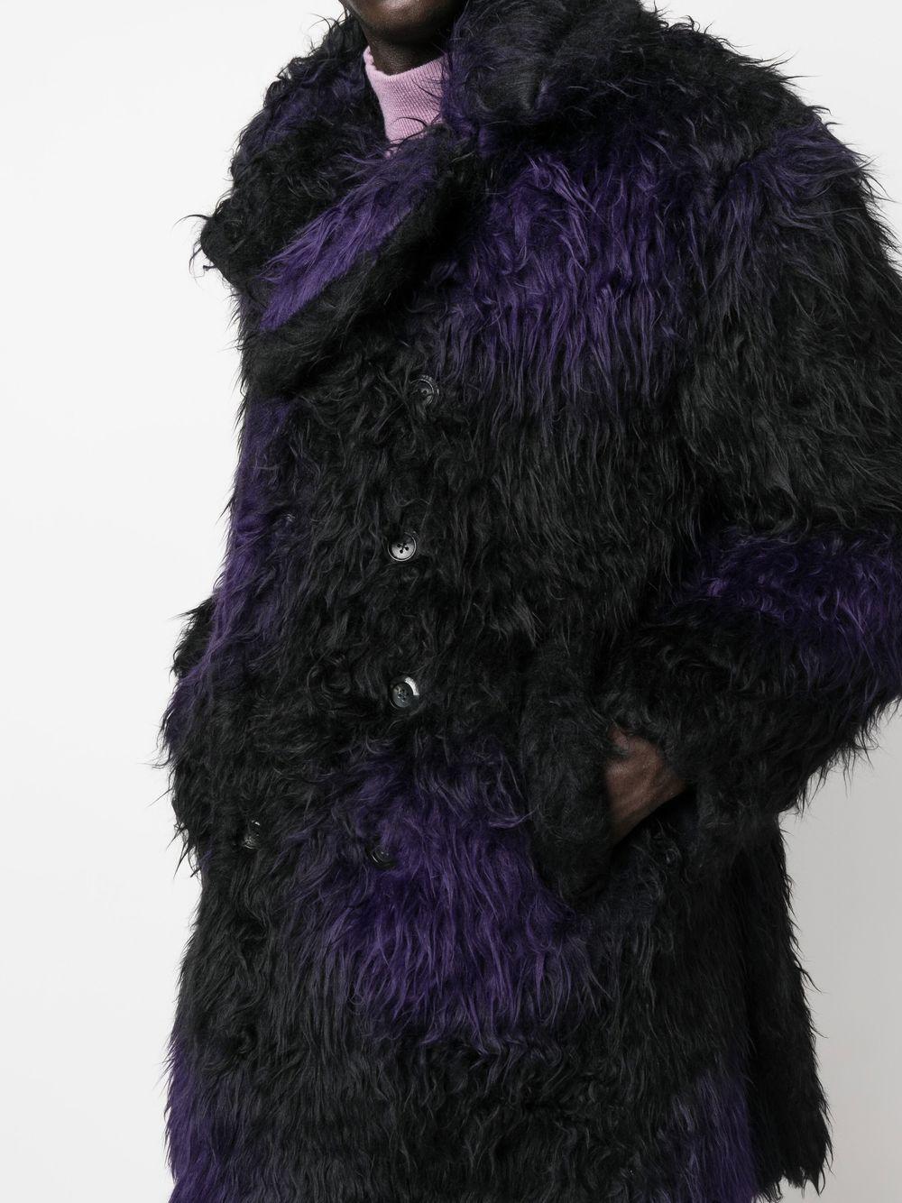 Needles Faux-fur Coat in Blue | Lyst