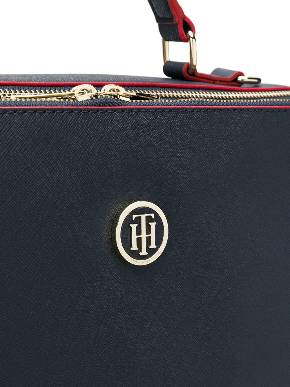 Maletín para portátil con placa del logo Tommy Hilfiger de color Azul | Lyst