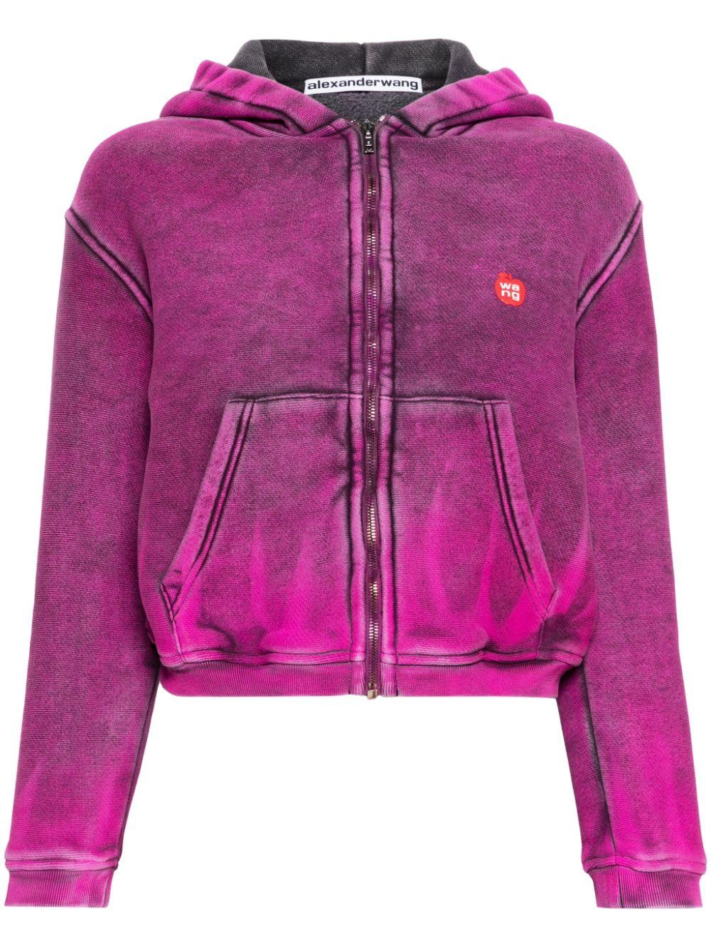Alexander Wang ロゴパーカー ピンク XS Pink Branded hoodie T by Alexander Wang