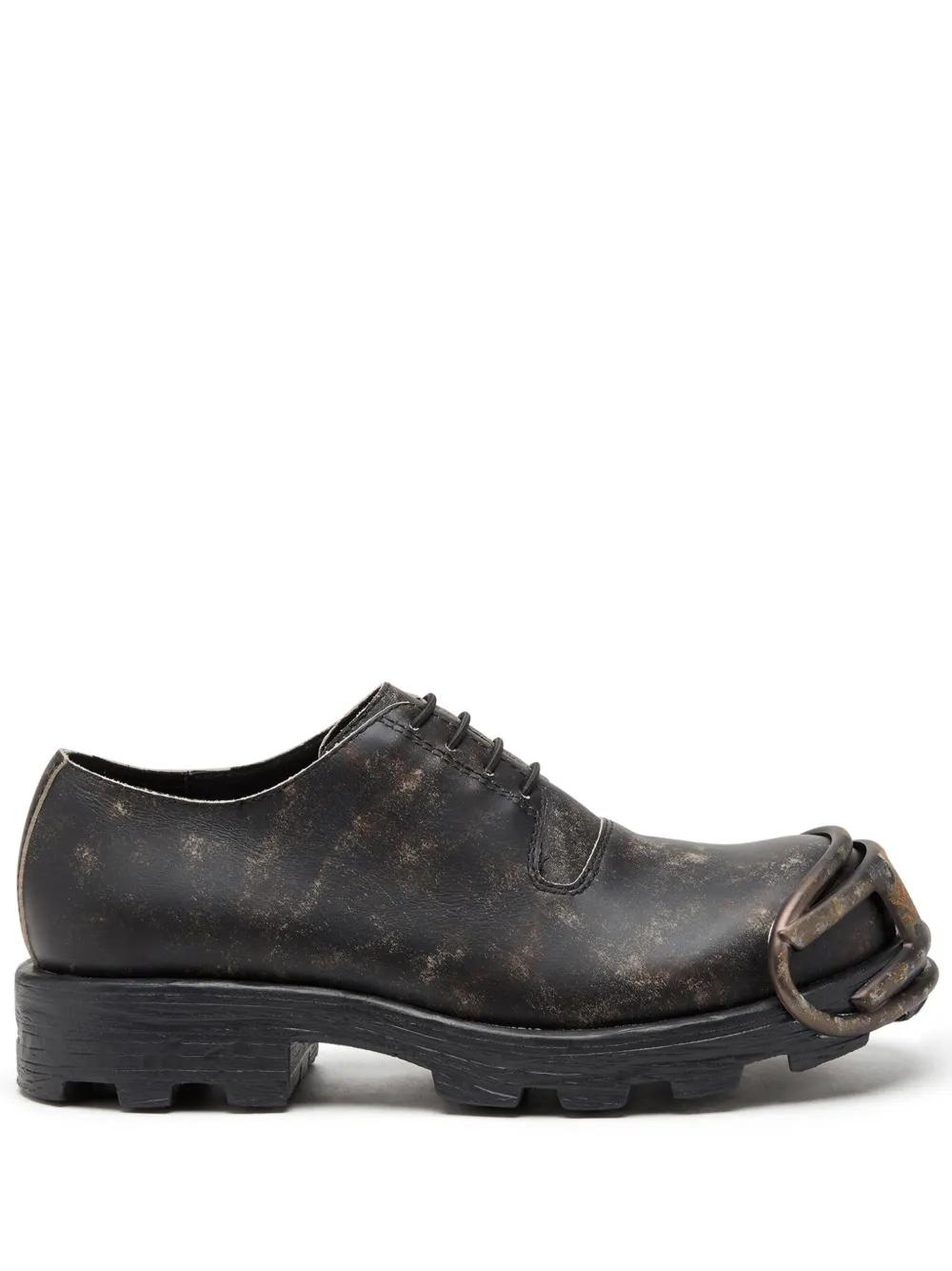 DIESEL D-Hammer Leather Shoes in Black for Men Lyst UK