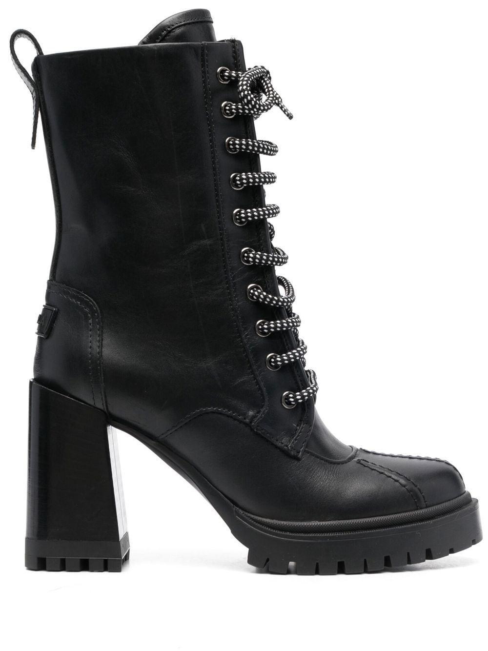 Furla 95mm Climb Hiking Boots in Black | Lyst