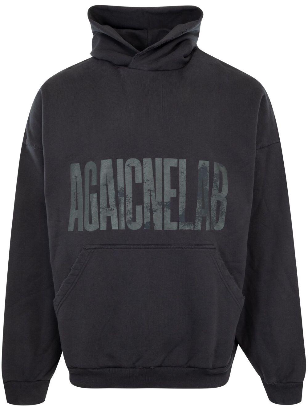 Balenciaga hoodie logo on back sale