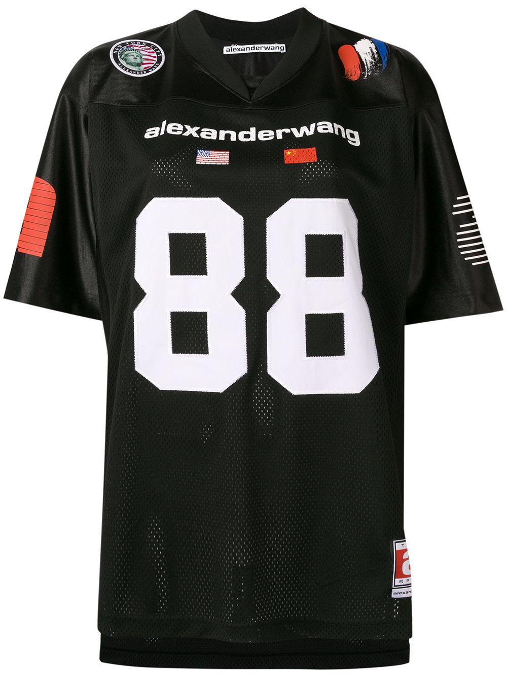 Alexander Wang Black 88 Oversize T-shirt | Lyst