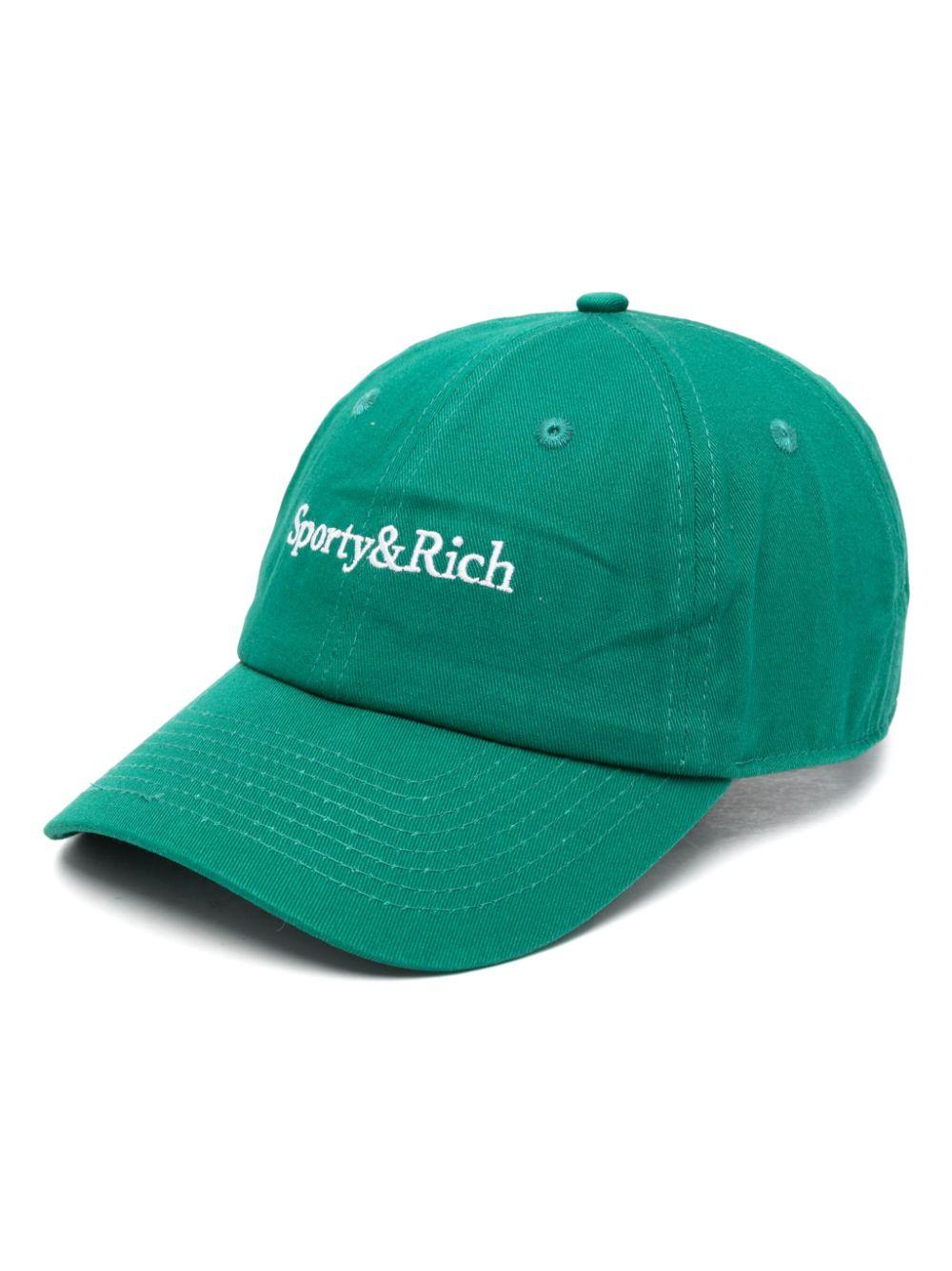 【お気にいる】 in Cap Logo Serif Rich & Sporty Green Lyst | 帽子