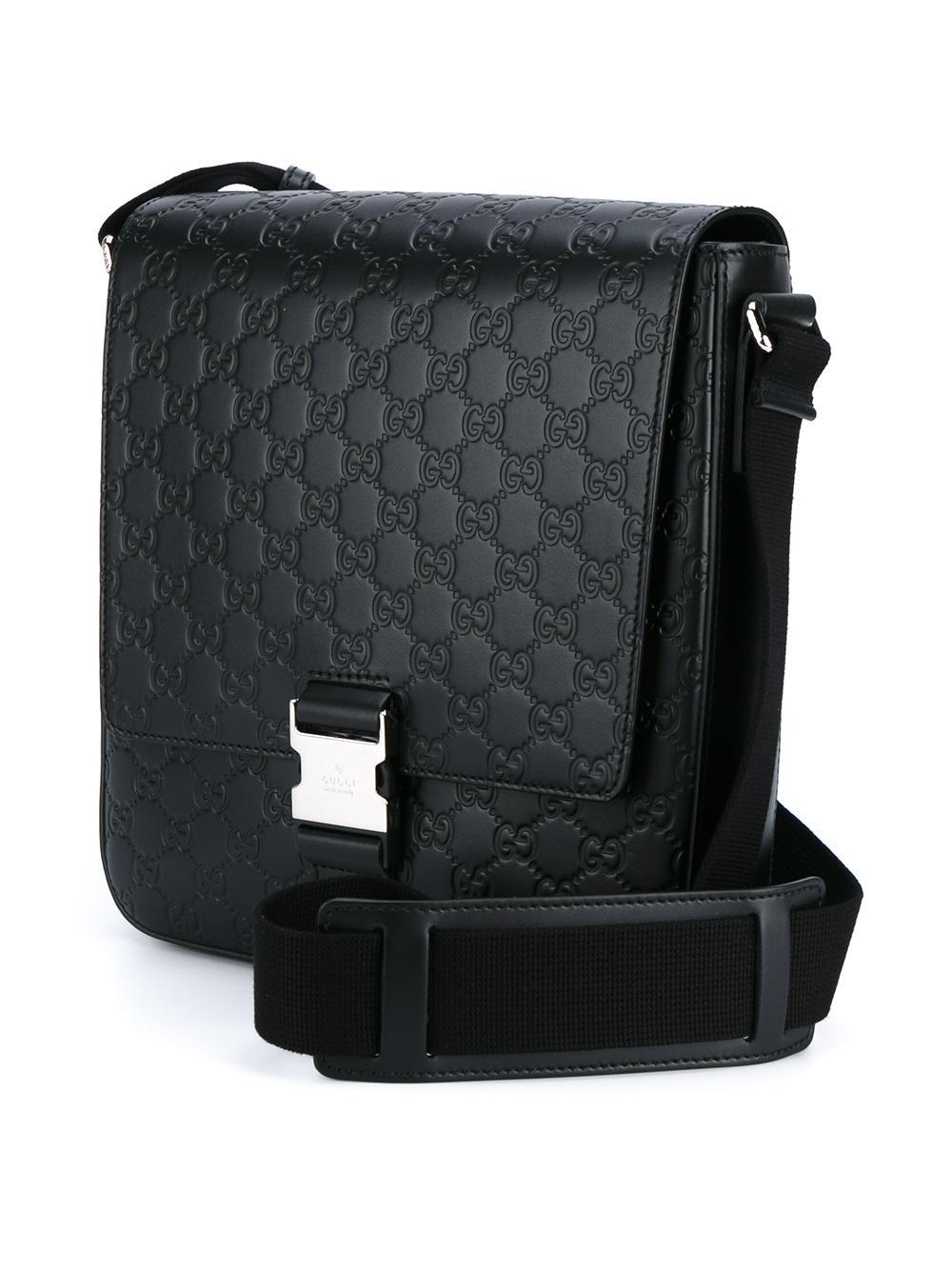 Lyst Gucci 'signature' Messenger Bag in Black for Men
