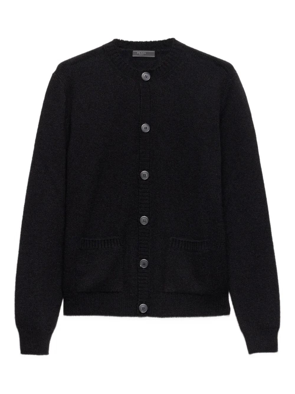 Prada Cashmere Cardigan in Black for Men | Lyst UK