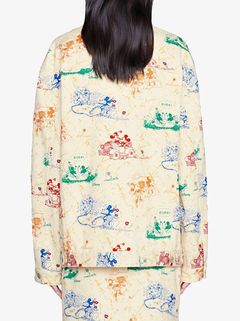 Gucci X Disney Mickey And Minnie Jacket in Yellow | Lyst