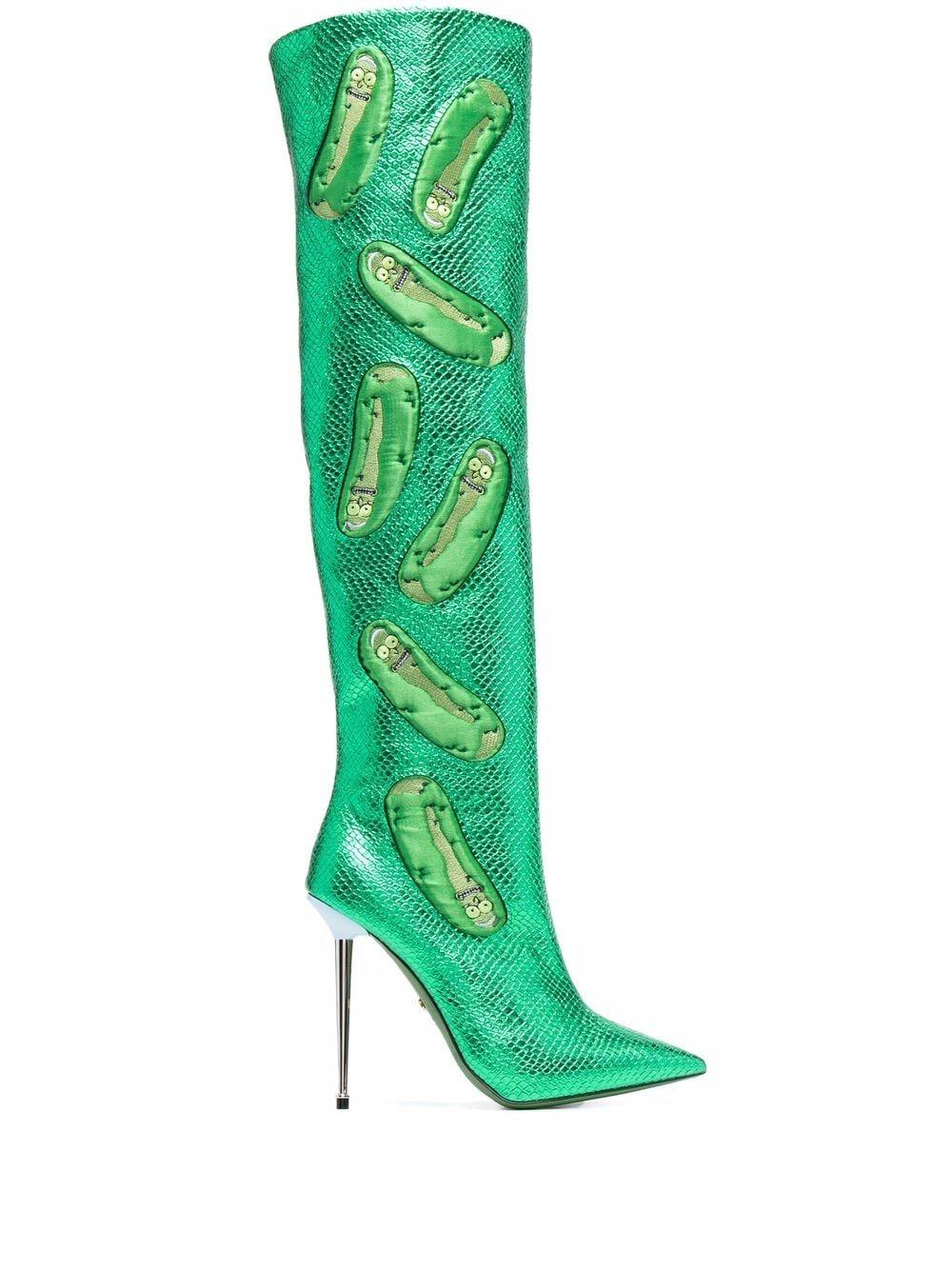 Gcds Pickle Rick Knee-high Boots in Green | Lyst