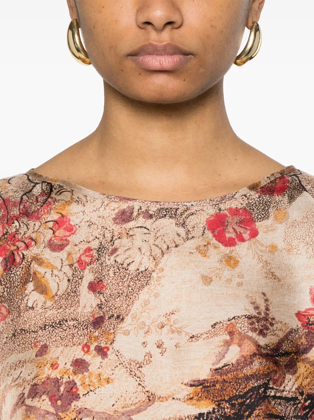 Pierre Louis Mascia Aloe Long-Sleeve T-Shirt in Brown | Lyst