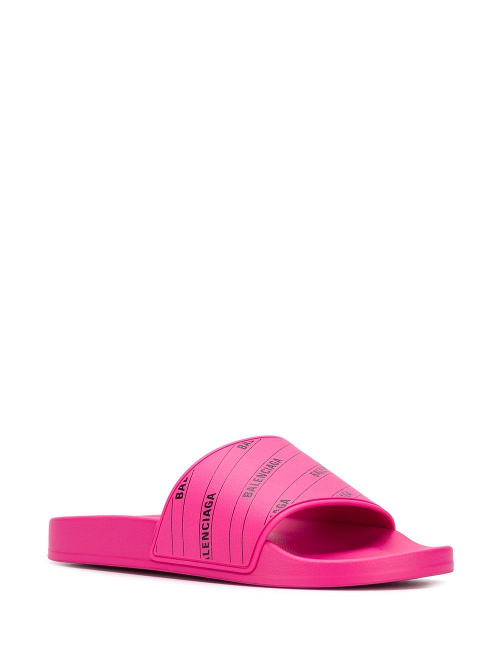 pink balenciaga slides