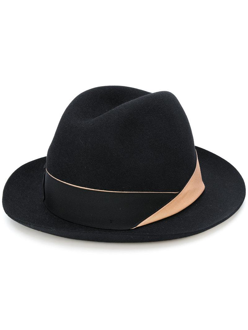 borsalino Black Band Detail Fedora