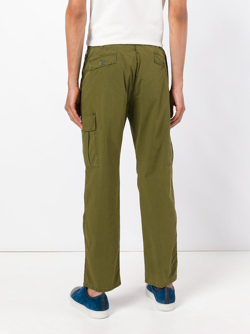 PT01 Cotton Loose Fit Pants in Green for Men - Lyst