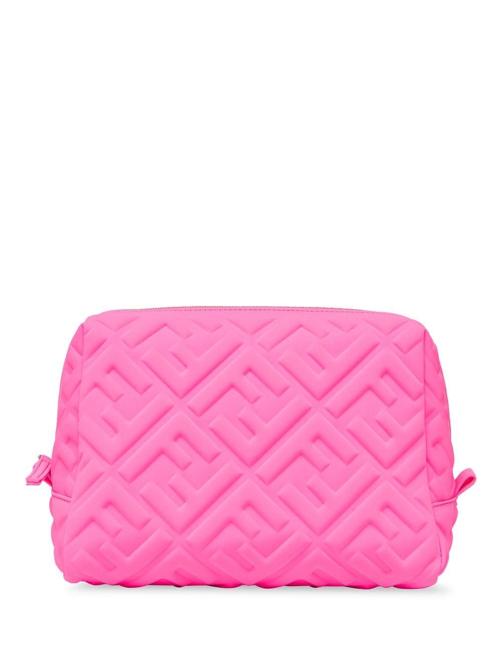 Fendi Logo-embossed Makeup Bag in Pink - Lyst