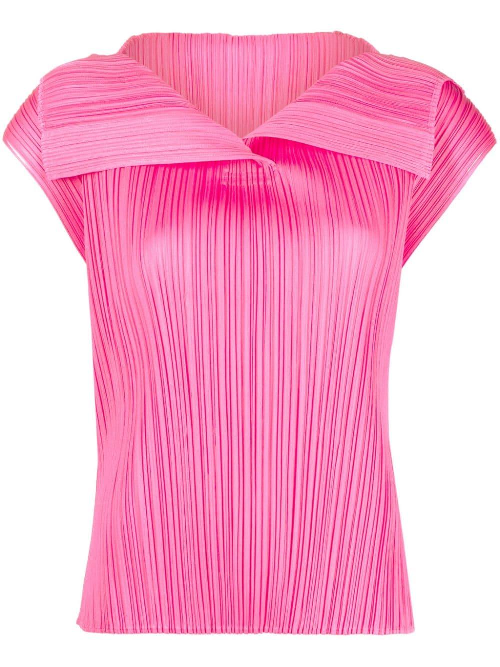 Pleats Please Issey Miyake Monthly Colors July Pleated Top in Pink | Lyst