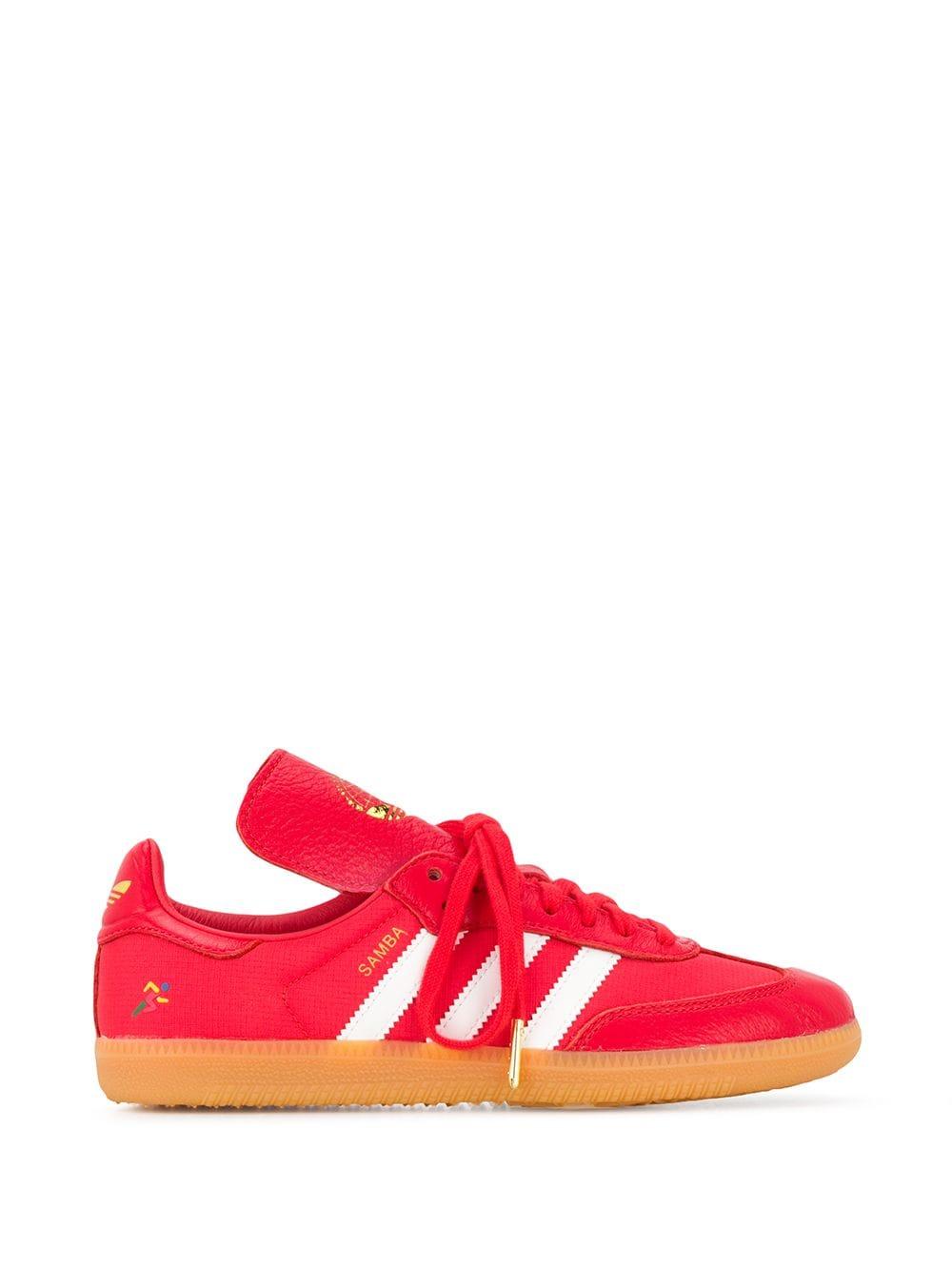 red adidas samba