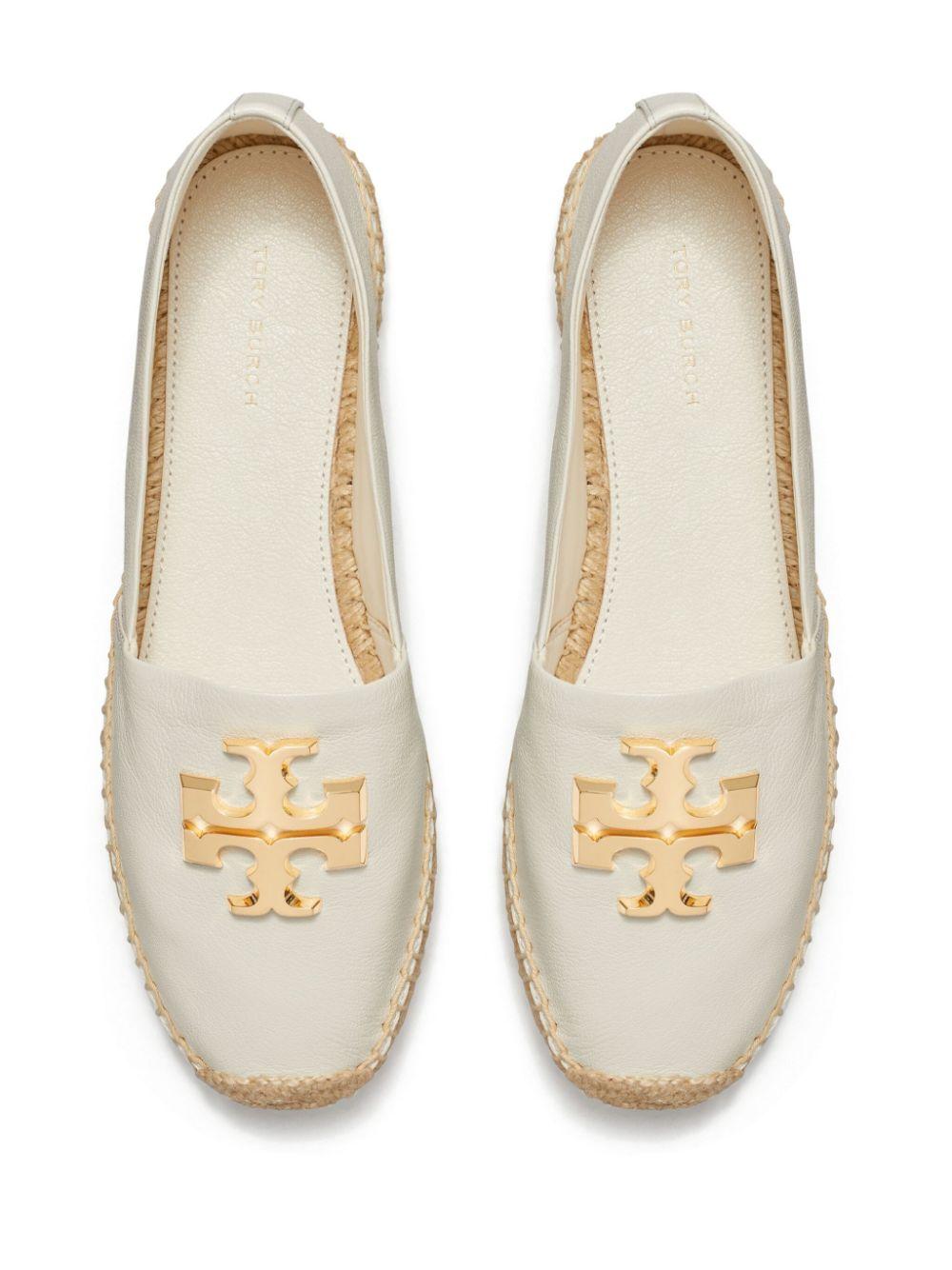 美品　トリーバーチ　TORY BURCH フラットシューズ　オフホワイト　24 TORY BURCH トリーバーチ フラットシューズ 24.5cm