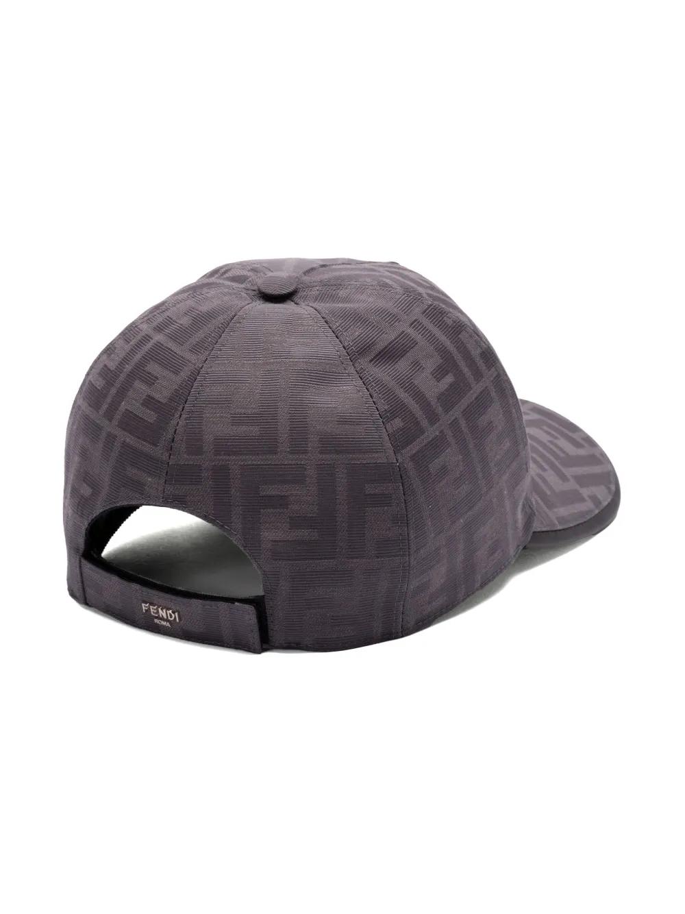 Fendi FF Jacquard Baseball Cap in Gray for Men | Lyst display picture 1
