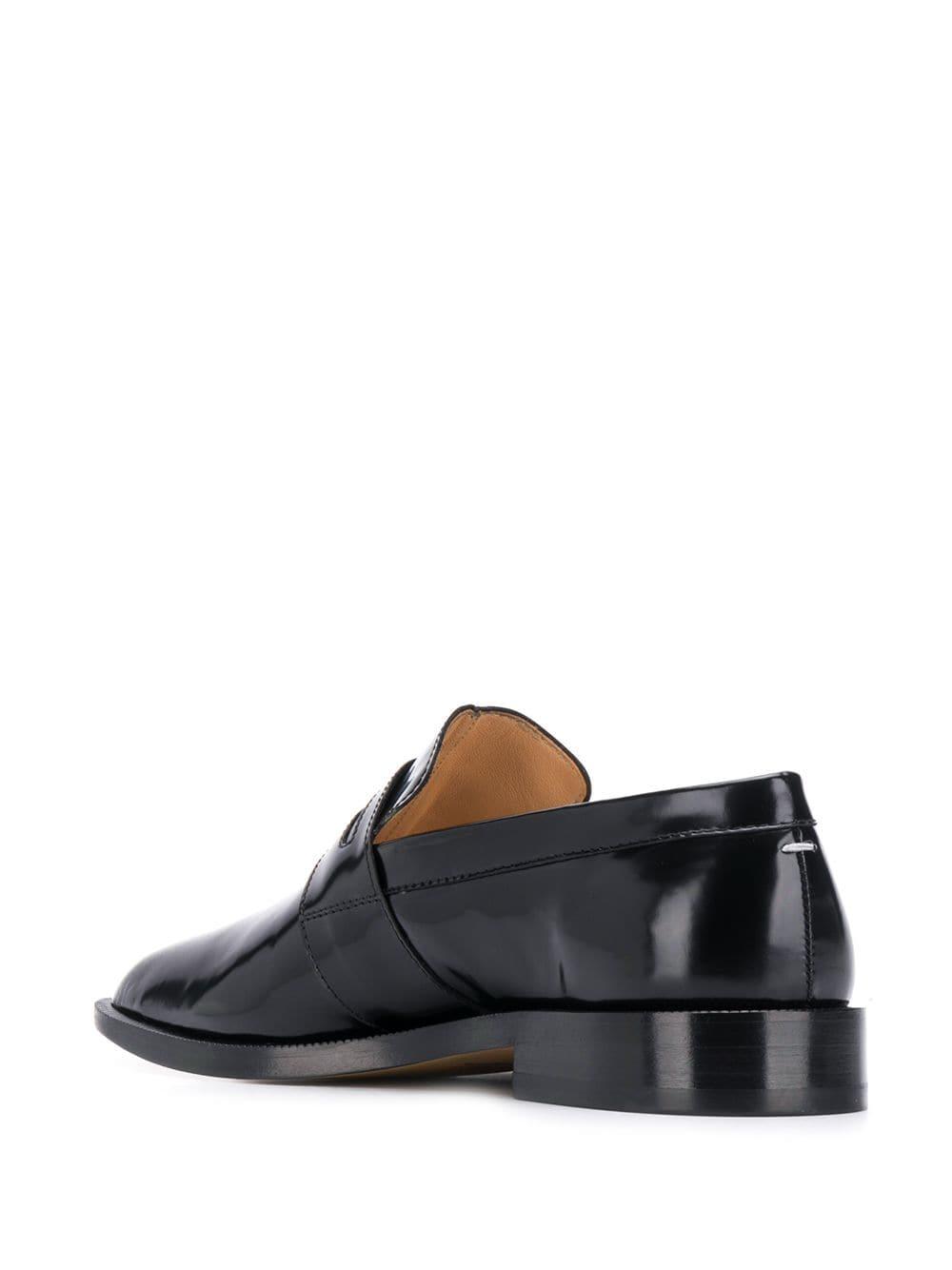 Maison Margiela Leather Tabi Penny Loafers in Black - Save 28% - Lyst