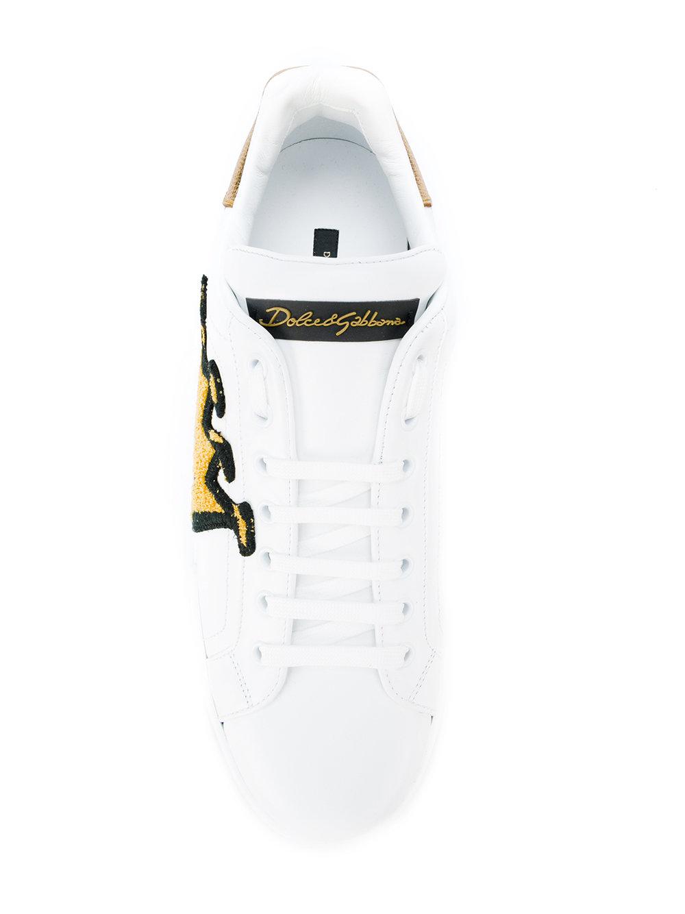 Dolce & Gabbana Sneakers 'portofino' Con Toppa 'royal' in White for Men |  Lyst