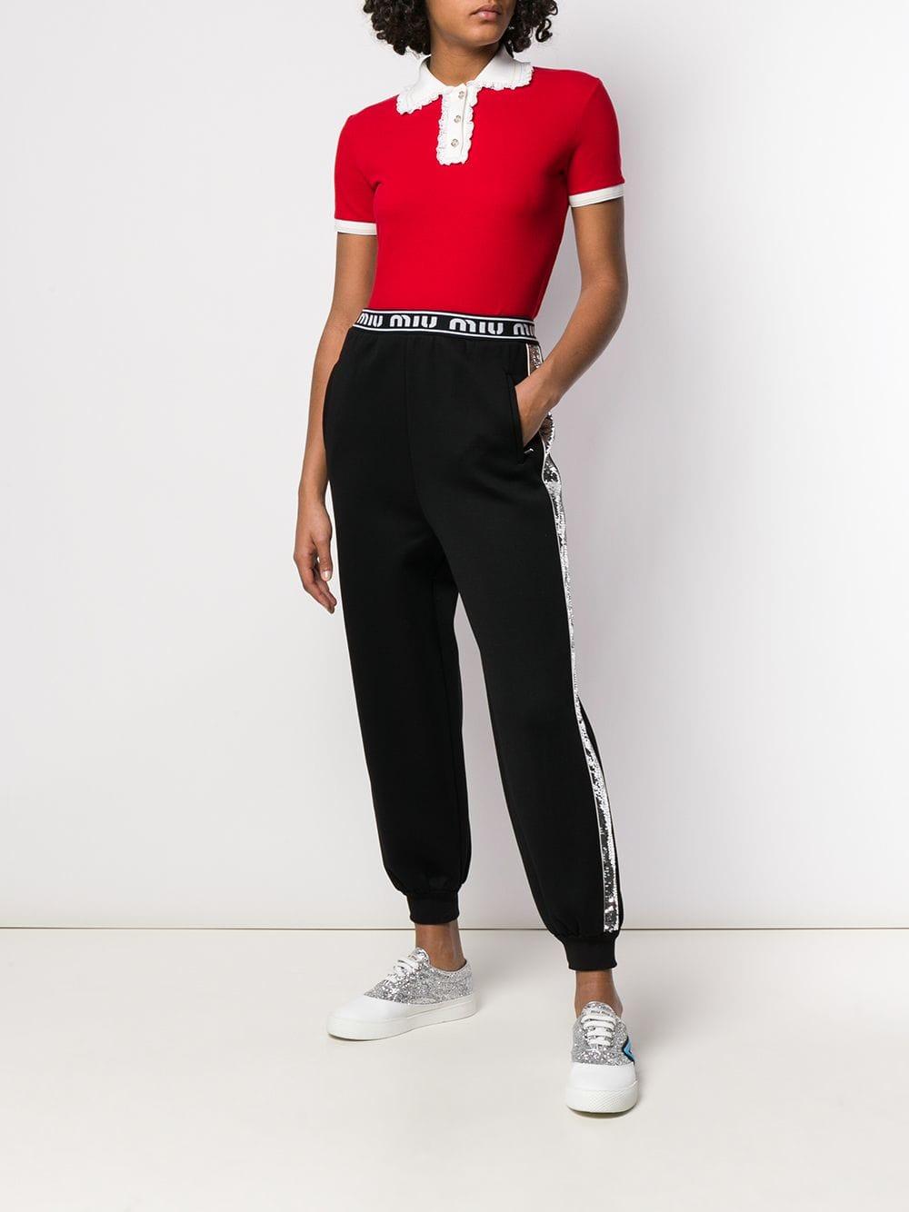 miu miu track pants