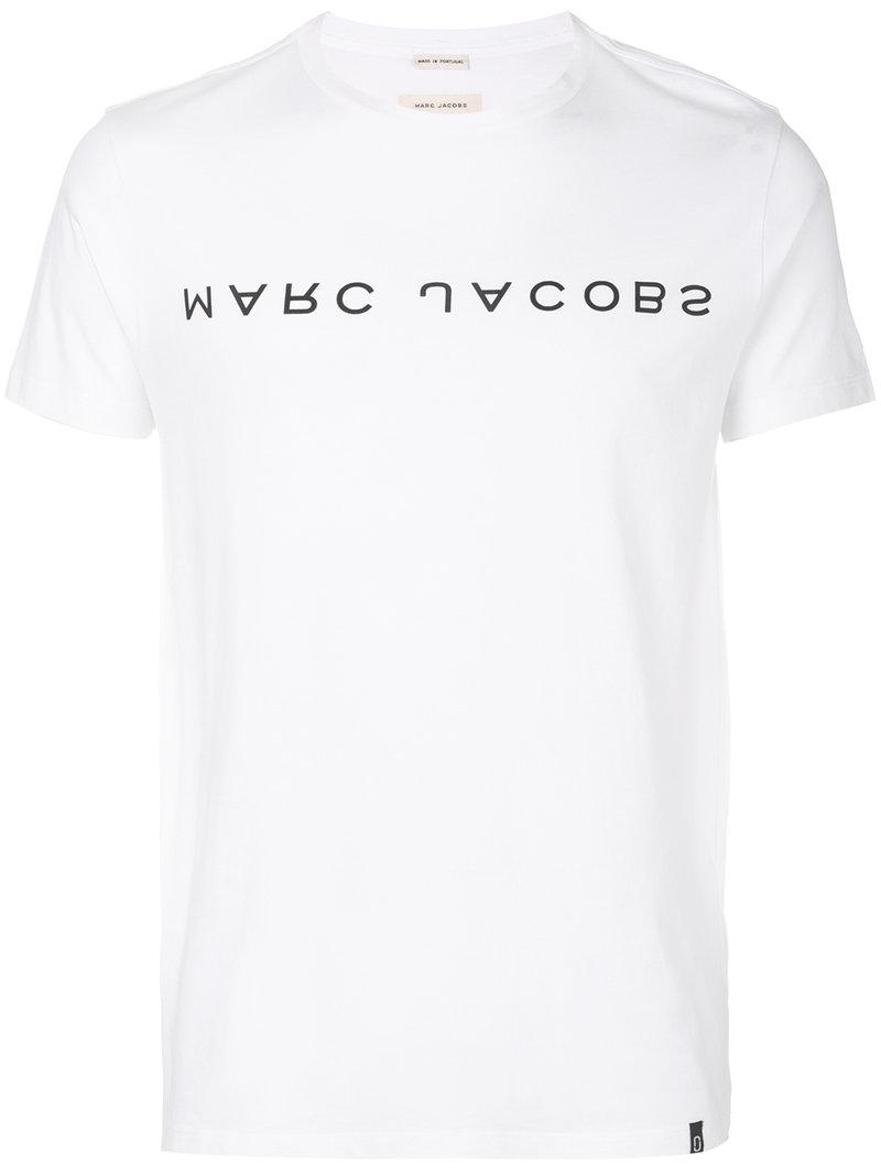 Marc Jacobs Cotton Upside Down Logo T-shirt in White for Men | Lyst