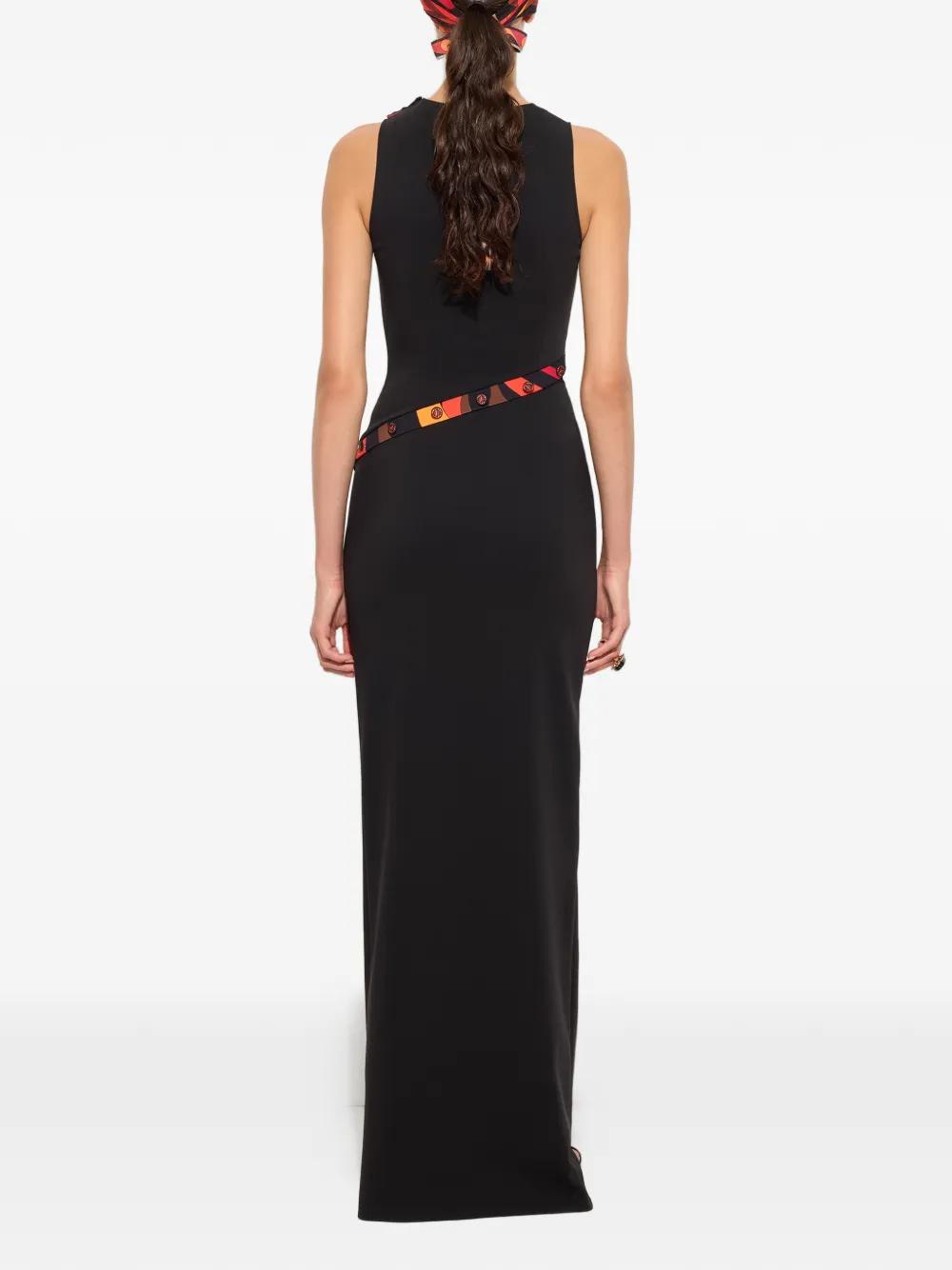 slim fit dress slacks Soft Allure Black Fitted Lace Maxi Dress
