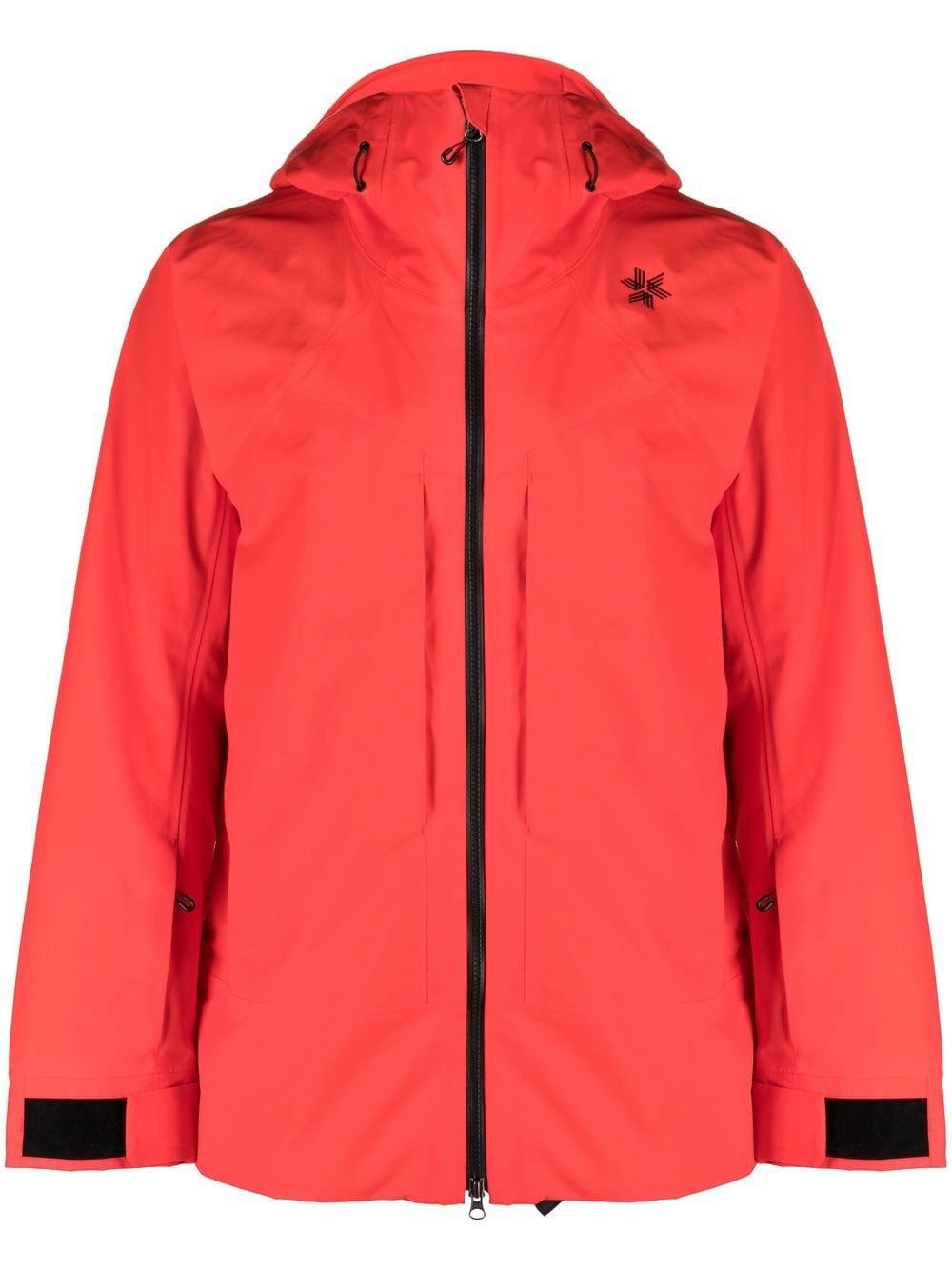 Goldwin 2l Hooded Waterproof Jacket in Red for Men | Lyst