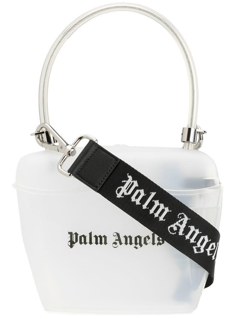 Palm Angels Transparent Padlock Tote in White Lyst