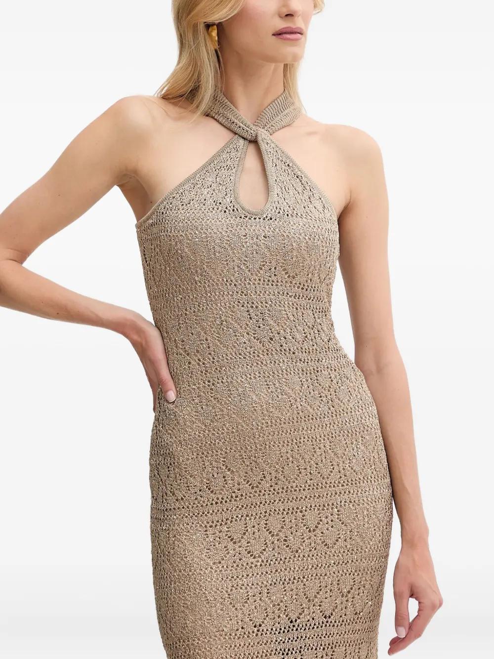 Sequin Mini Ganni Broadway Glitter Dress Guess Sukienka CYNTHIA Kolor  Beowy Maxi Dopasowana W5YK48 Z37G0