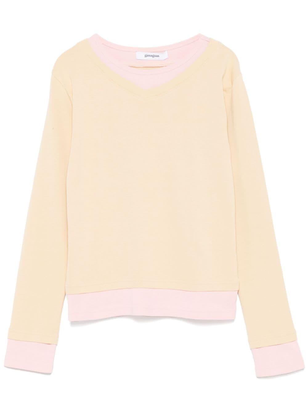トップス Gimaguas Sam T-shirt Beige Pink sam-tshirt_beige-