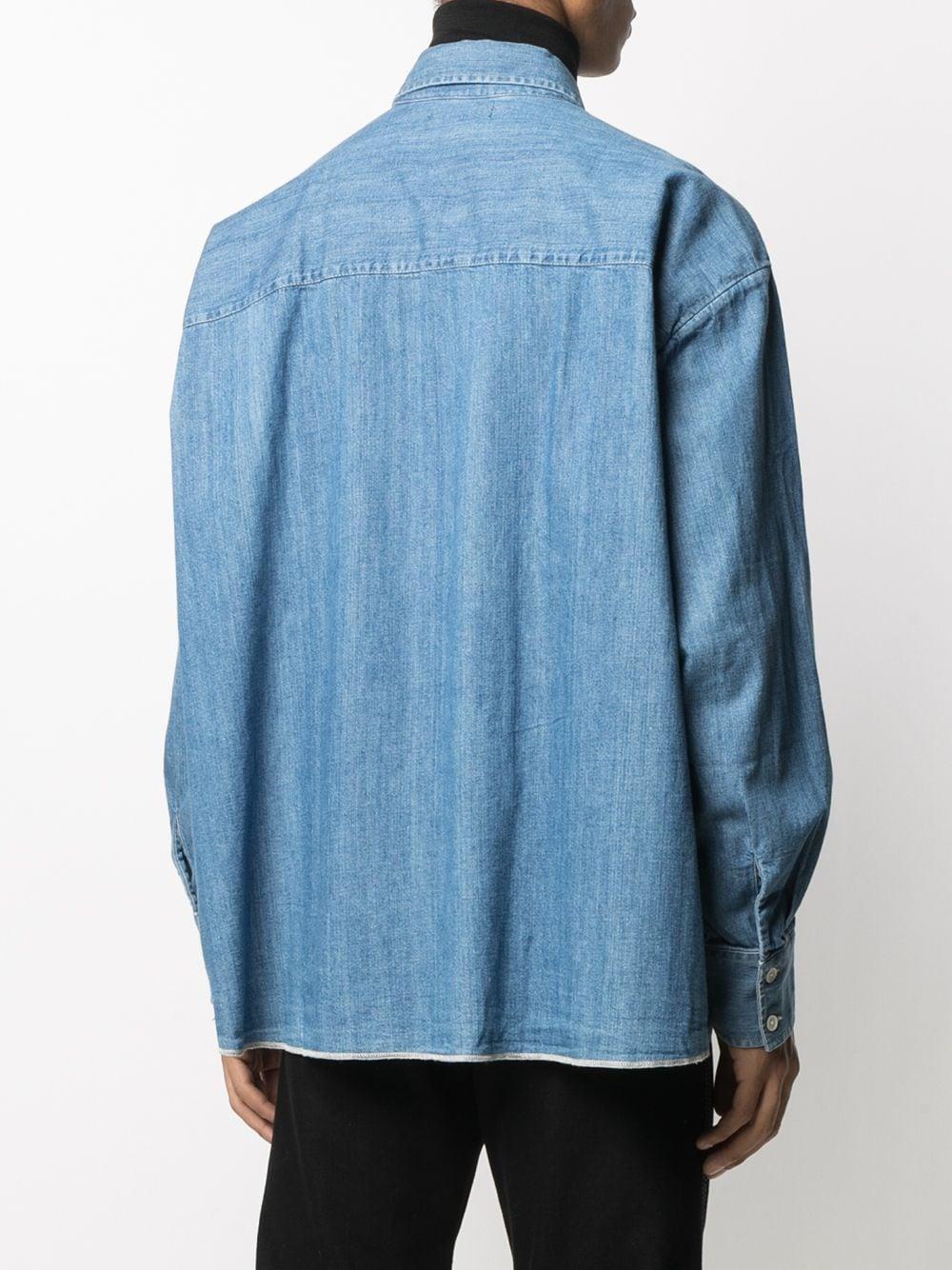 Our Legacy Straight Denim Shirt in Blue 