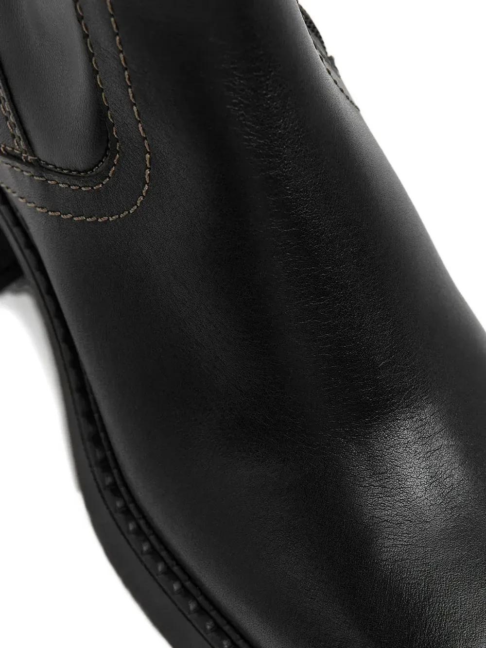 Miista 60Mm Viken Stitch-Detailed Boots in Black | Lyst