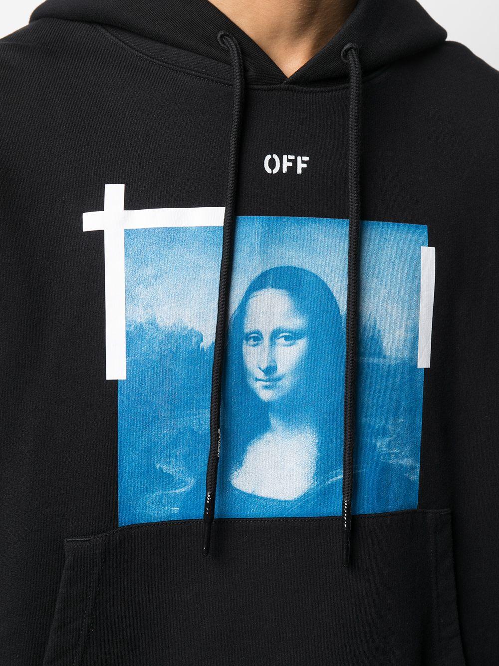 Off-White c/o Virgil Abloh Mona Lisa Print Sweatshirt in Off-White c/o Virgil Abloh Mona Lisa Print Sweatshirt in