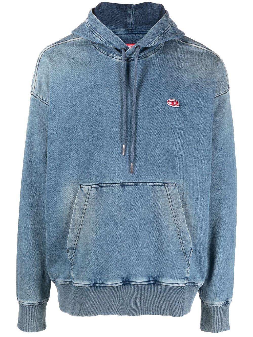 Hoodie en jean DIESEL pour homme en coloris Bleu | Lyst