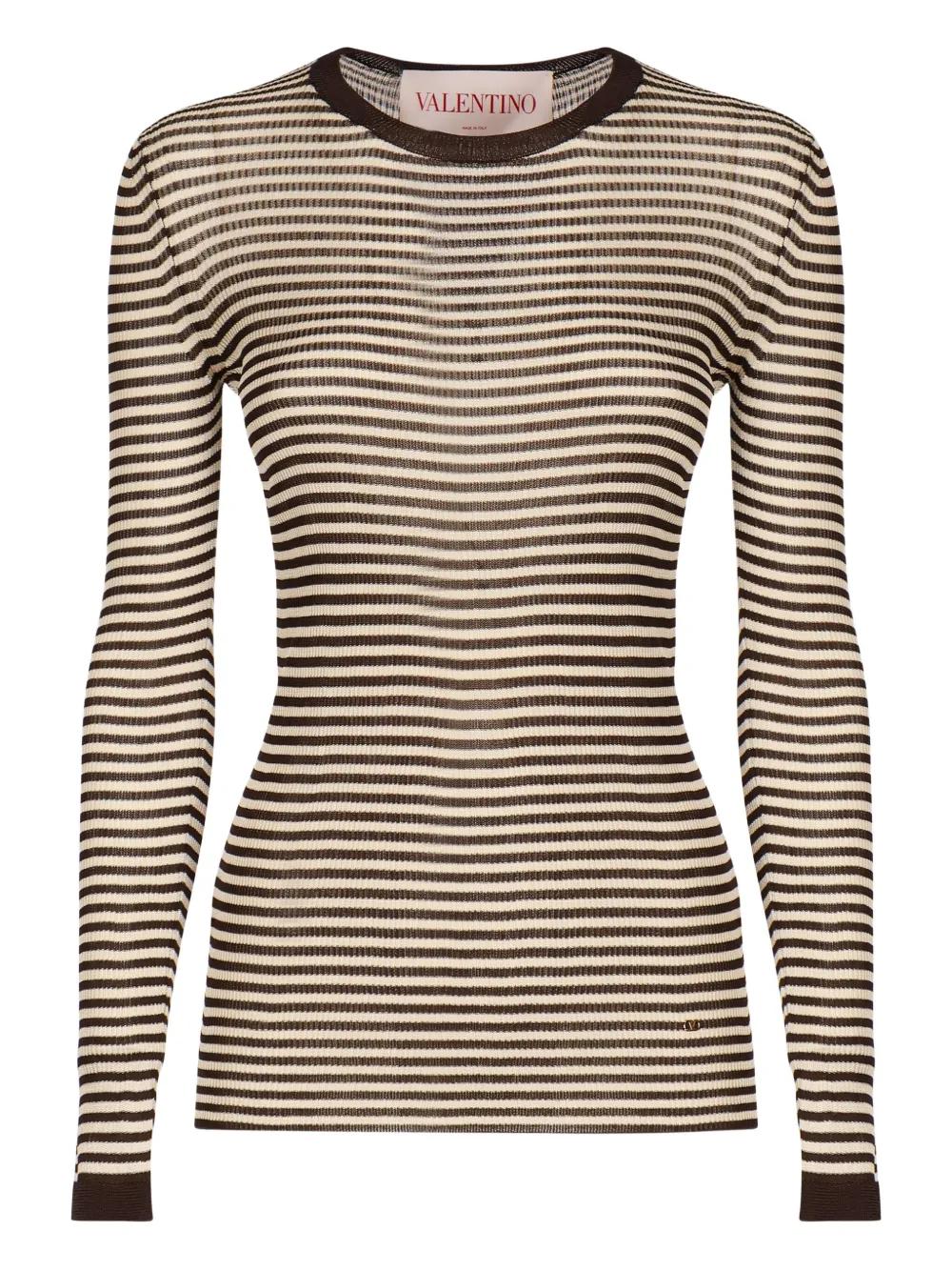 Tシャツ・カットソー Valentino Garavani Long-Sleeve T-Shirt In St 0400022893403_BLACK?wid=830&