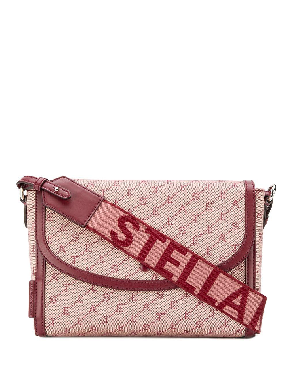 Stella McCartney Monogram Logo Crossbody Bag in Pink - Lyst