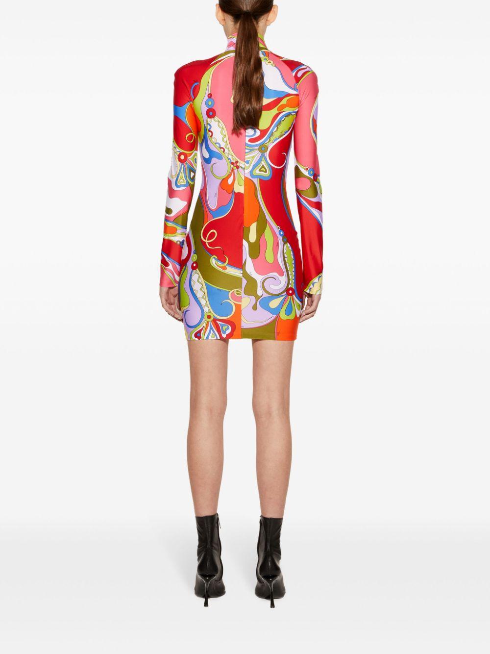 Emilio Pucci レディース レッド Orchidee ドレス ワンピース
