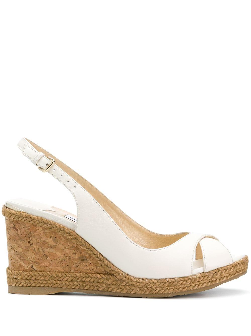 jimmy choo white flat sandals