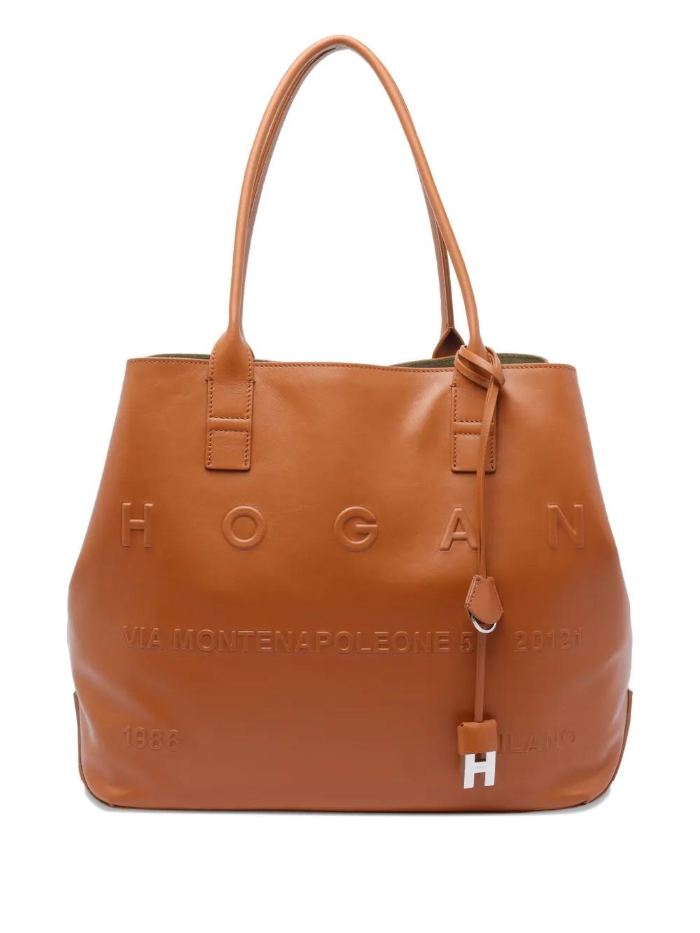 ハンドバッグ HOGAN MINI HOGAN SCRIPT BAULETTO BAG Hogan Script Bauletto Mini BLACK for Woman