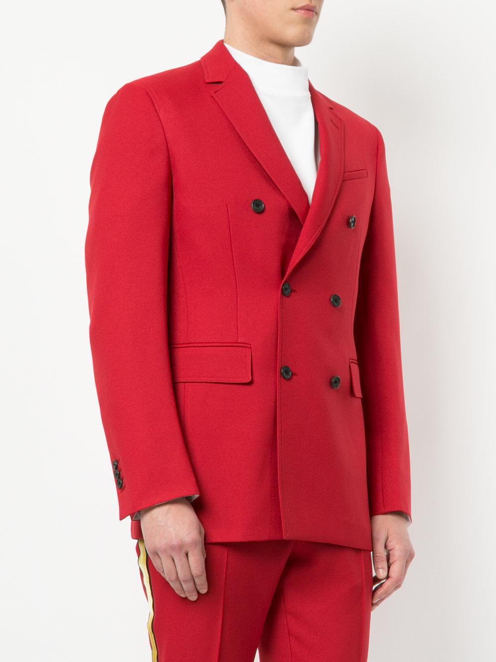 calvin klein red suit